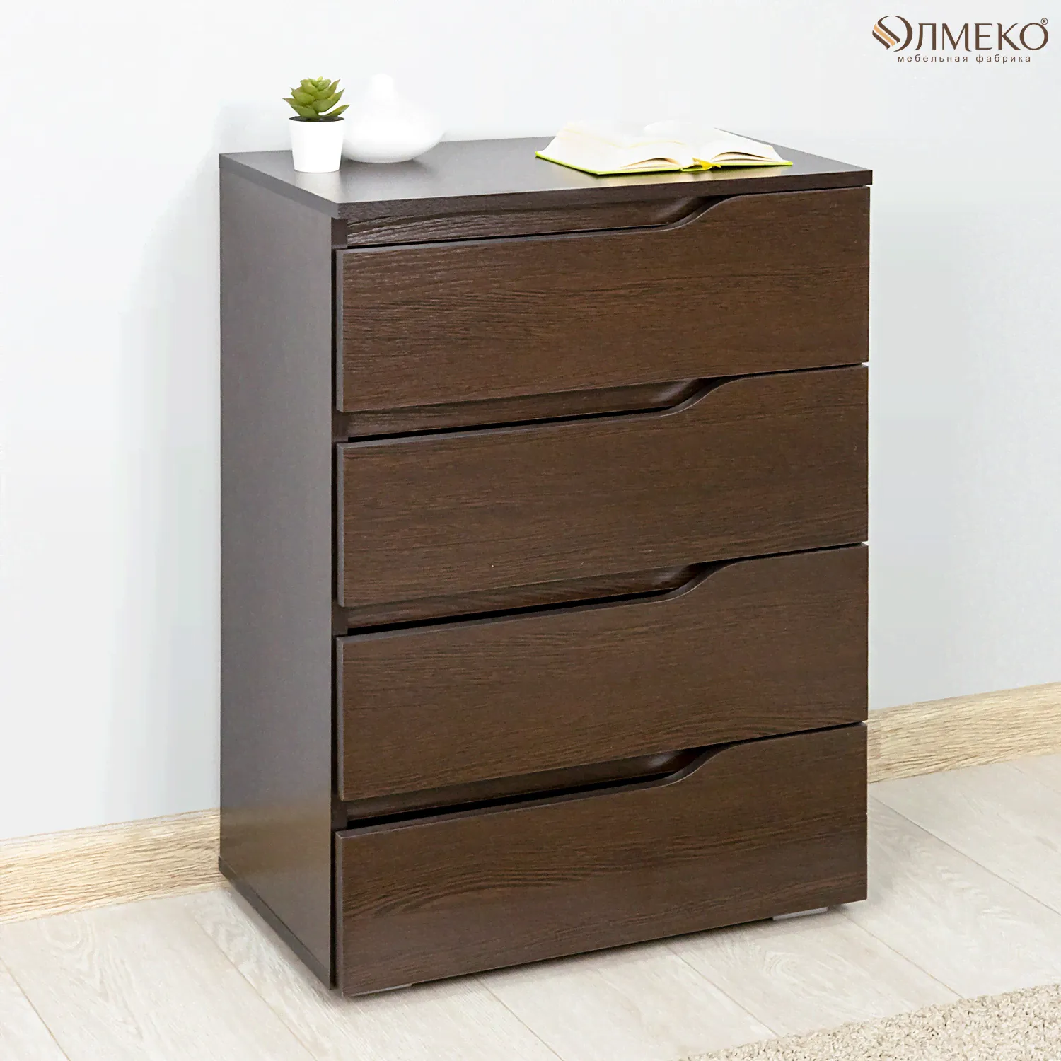 Олмеко Комод, 4 ящ., 55х33x80 см-0
