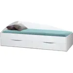 Кровать одинарная ОЛМЕКО Фея-3 90x200 белый/белый/ДВПО белый