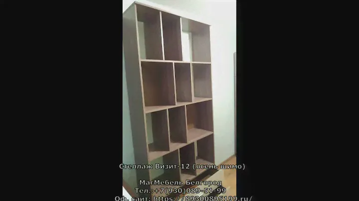 Стеллаж Визит-12 (ясень шимо) Олмеко